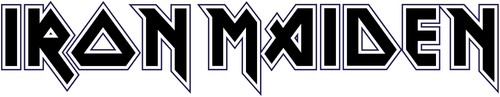 Iron maiden logo aufkleber - iron,