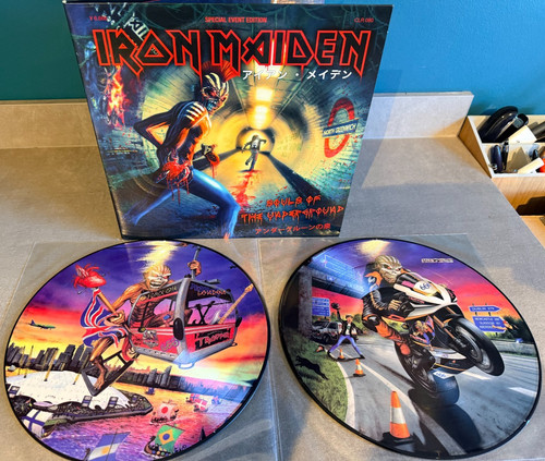 Iron maiden vinyl record - iron,