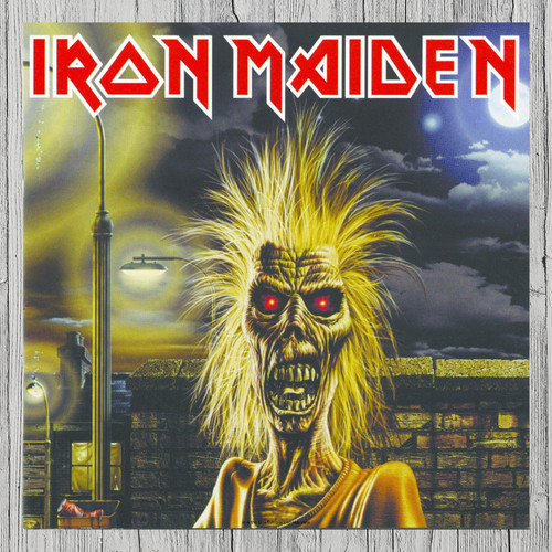 Copertina album iron - copertina, maiden