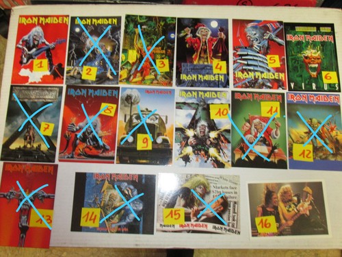 Iron maiden cartolina 10x15 - iron,